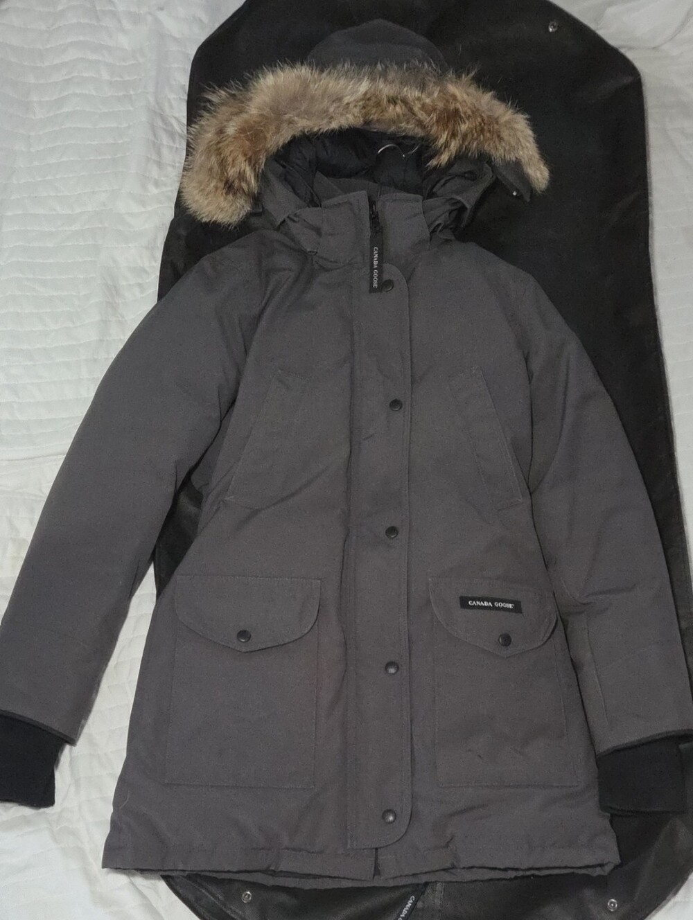 Canada Goose Women's Charcoal Gray Down TRILLIUM PARKA STYLE #6660L